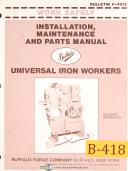 Buffalo Forge-Buffalo Universal Ironworkers, REpair Parts List Manual Year (1955)-Universal-06